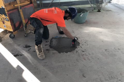 Infilling of PT Pans - Concrete Patching