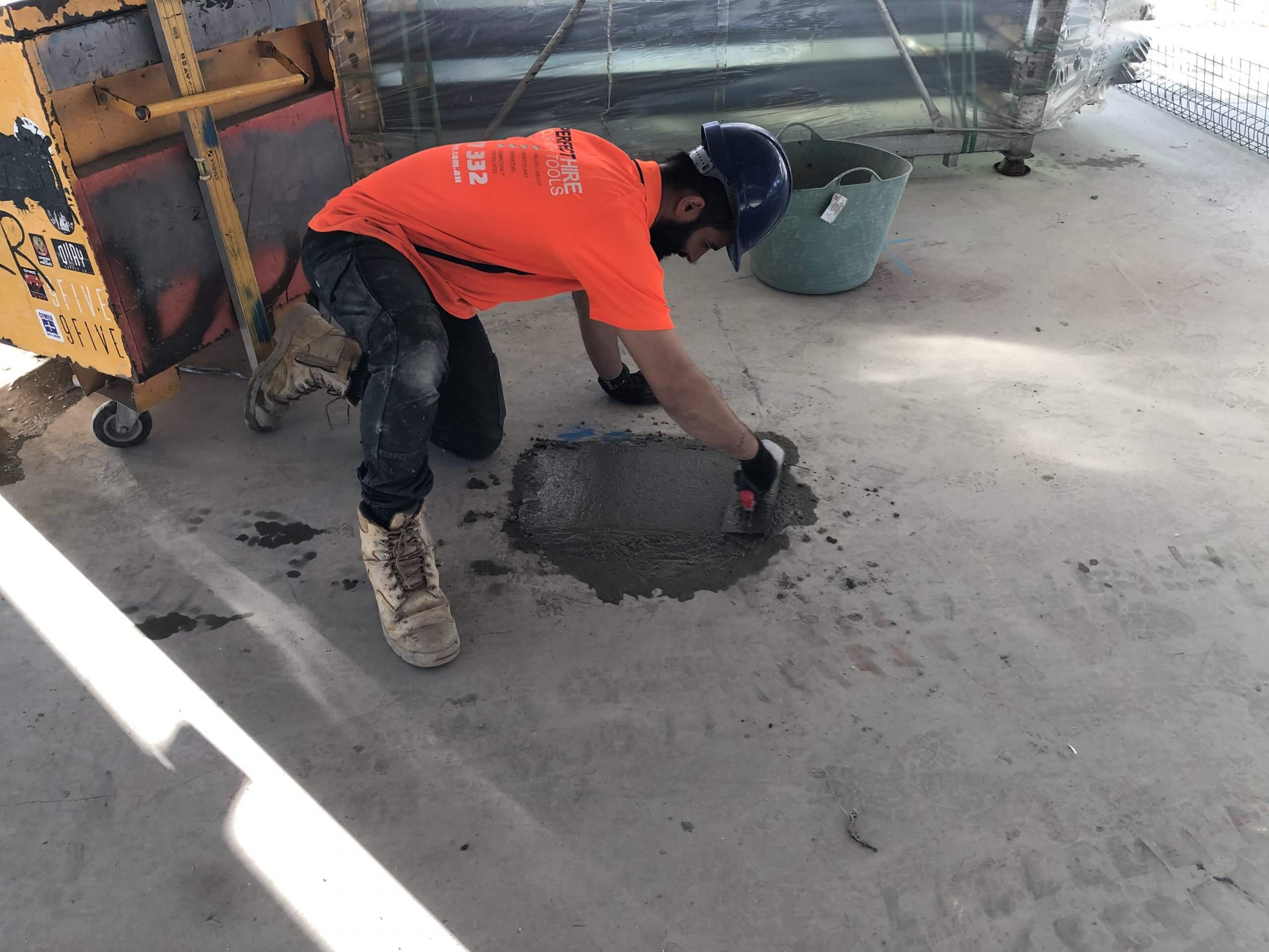 Infilling of PT Pans - Concrete Patching